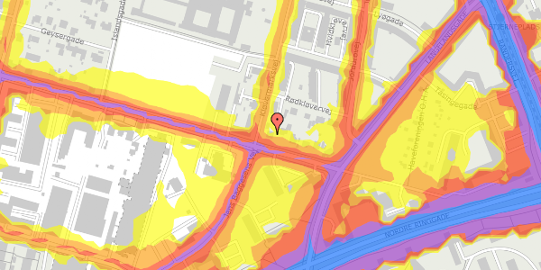 Trafikstøjkort på Kløvermarksvej 2, 8200 Aarhus N