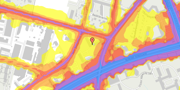 Trafikstøjkort på Katrinebjergvej 67, 3. tv, 8200 Aarhus N