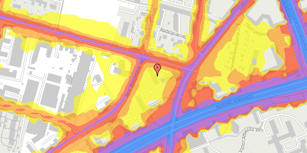 Trafikstøjkort på Katrinebjergvej 69, 1. th, 8200 Aarhus N