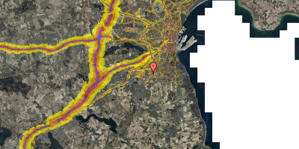 Trafikstøjkort på Kjærslund 17, 2. th, 8260 Viby J