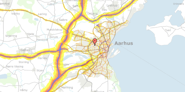 Trafikstøjkort på Klokkerbakken 35, 8210 Aarhus V