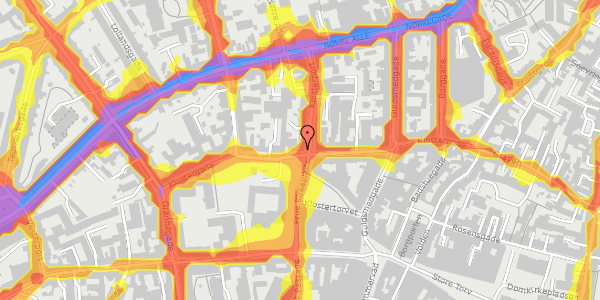 Trafikstøjkort på Klostergade 52, 4. 24, 8000 Aarhus C