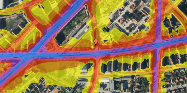 Trafikstøjkort på Kongsvang Allé 22, 3. th, 8000 Aarhus C