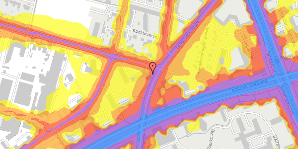 Trafikstøjkort på Langelandsgade 177, 8200 Aarhus N