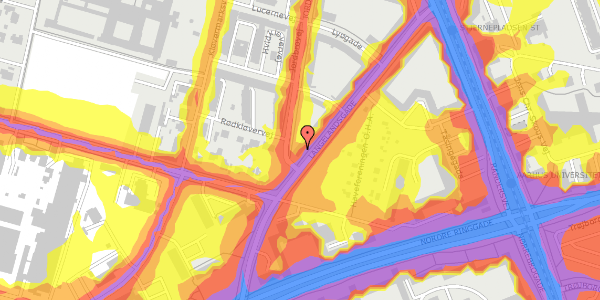 Trafikstøjkort på Langelandsgade 193, 1. tv, 8200 Aarhus N