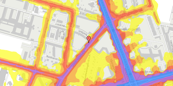 Trafikstøjkort på Langelandsgade 209, 2. th, 8200 Aarhus N