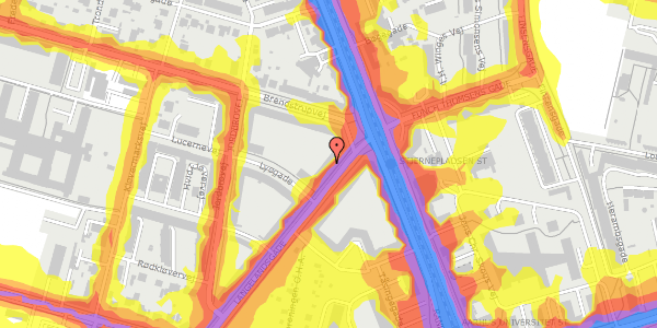 Trafikstøjkort på Langelandsgade 217, 2. tv, 8200 Aarhus N