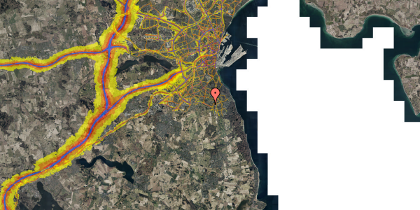 Trafikstøjkort på Lerhus Allé 48, st. , 8270 Højbjerg