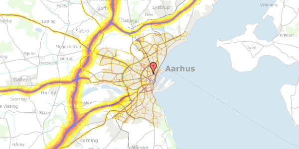 Trafikstøjkort på Lollandsgade 49, 1. , 8000 Aarhus C