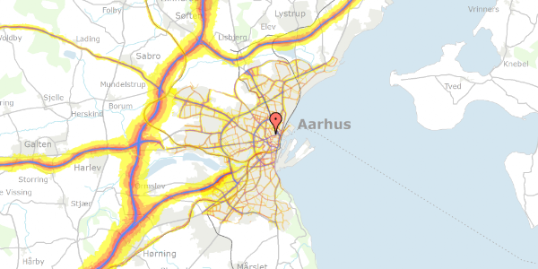 Trafikstøjkort på Lollandsgade 59, 2. , 8000 Aarhus C