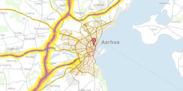 Trafikstøjkort på Lollandsgade 71, 2. , 8000 Aarhus C