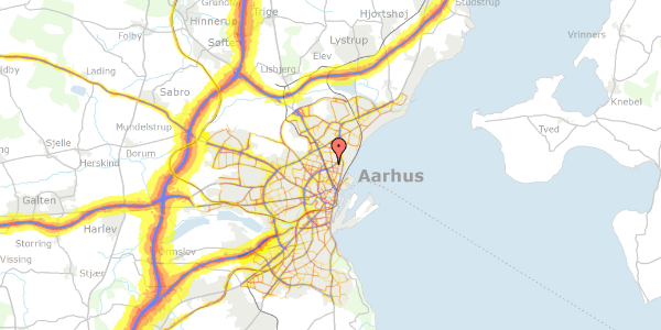 Trafikstøjkort på Louis Hammerichs Vej 17, 5. , 8200 Aarhus N