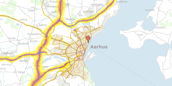 Trafikstøjkort på Marienlunds Allé 14, st. , 8200 Aarhus N