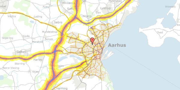 Trafikstøjkort på Minthøjvej 4, 8210 Aarhus V