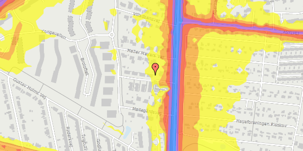 Trafikstøjkort på Møller Meyers Vej 29, 8240 Risskov