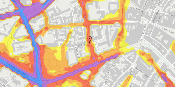 Trafikstøjkort på Møllestien 41, 8000 Aarhus C