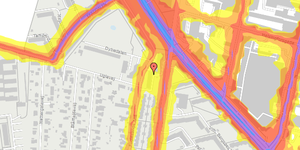 Trafikstøjkort på Møllevangs Allé 149, st. th, 8210 Aarhus V