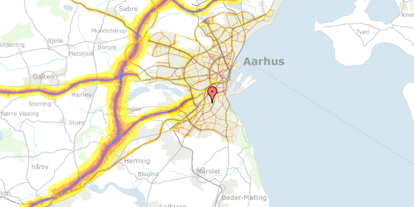 Trafikstøjkort på Niels Bohrs Vej 27, 8260 Viby J