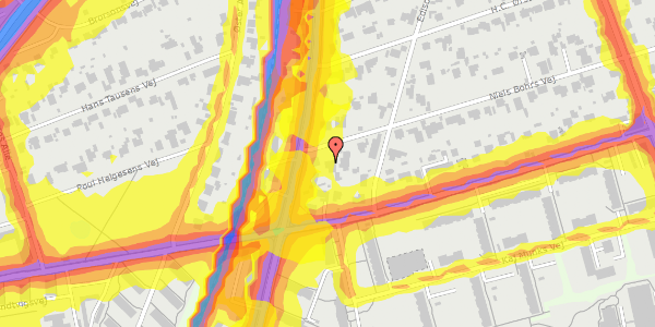 Trafikstøjkort på Niels Bohrs Vej 41, 8260 Viby J