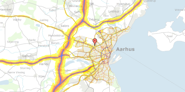 Trafikstøjkort på Novembervej 11, 8210 Aarhus V