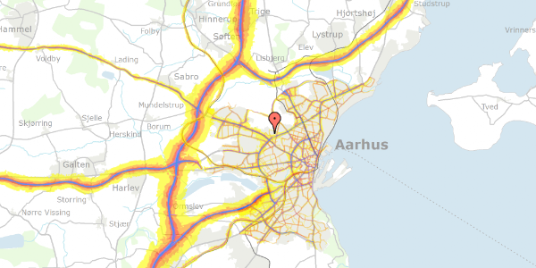 Trafikstøjkort på Novembervej 24, 8210 Aarhus V