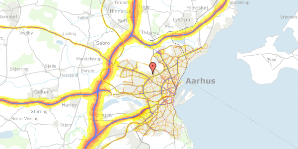 Trafikstøjkort på Novembervej 30, 8210 Aarhus V