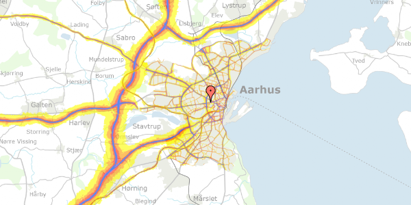 Trafikstøjkort på Oldjordsvej 4, 2. 3, 8000 Aarhus C