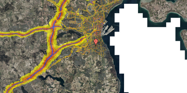 Trafikstøjkort på Pigeonvej 3, 8270 Højbjerg