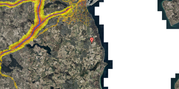 Trafikstøjkort på Præstetoften 33, 8330 Beder