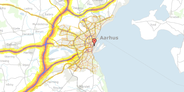 Trafikstøjkort på Rosenkrantzgade 11B, 2. , 8000 Aarhus C