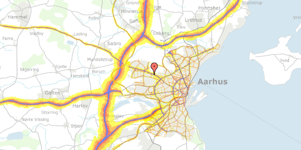 Trafikstøjkort på Runestenen 18, 8210 Aarhus V