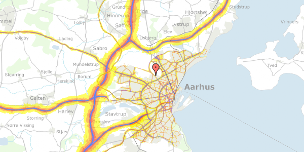 Trafikstøjkort på Rydevænget 31, 2. th, 8210 Aarhus V