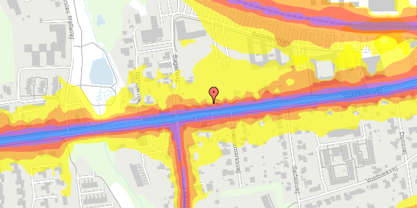 Trafikstøjkort på Silkeborgvej 682, 8220 Brabrand