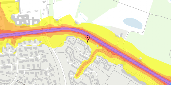 Trafikstøjkort på Skejbyvej 421, 8240 Risskov