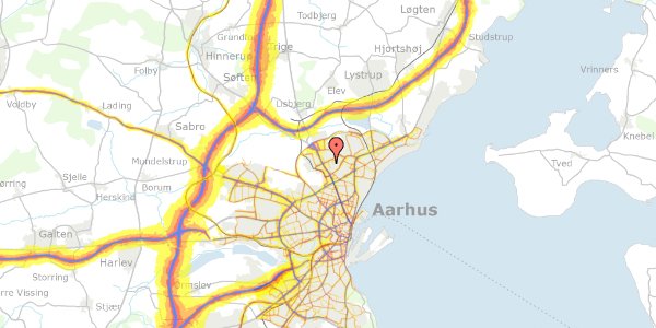 Trafikstøjkort på Skelagervej 2B, 8200 Aarhus N