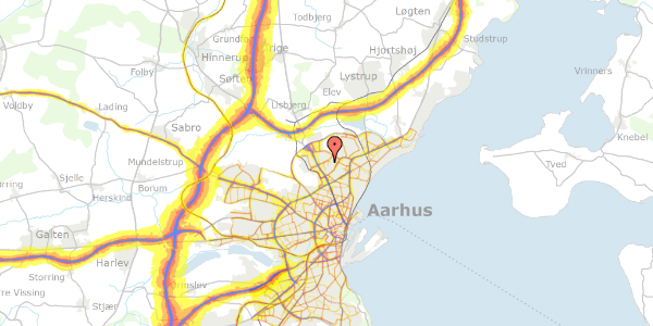 Trafikstøjkort på Skelagervej 3C, 1. 3, 8200 Aarhus N