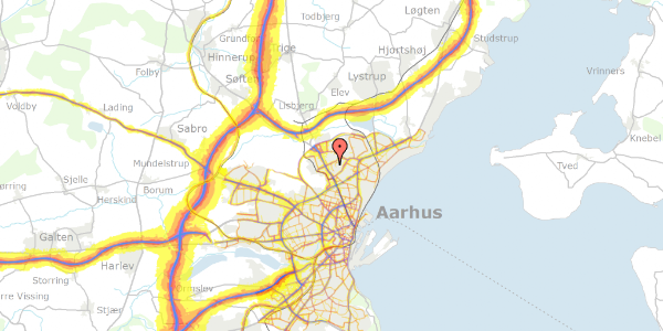 Trafikstøjkort på Skelagervej 8B, 8200 Aarhus N