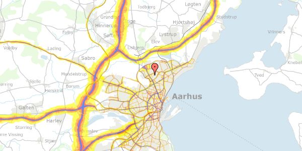 Trafikstøjkort på Skelagervej 56, 8200 Aarhus N