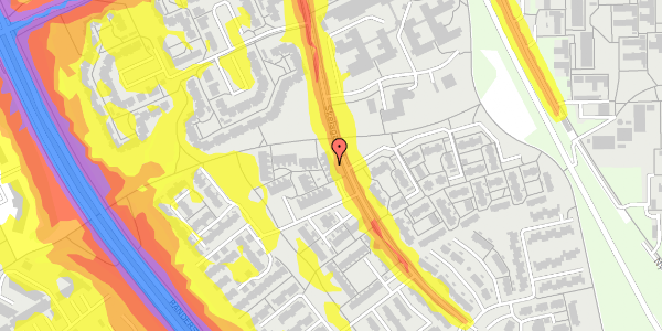 Trafikstøjkort på Skelagervej 216, 8200 Aarhus N