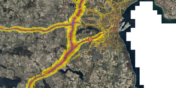 Trafikstøjkort på Skovhøj 61, 8361 Hasselager