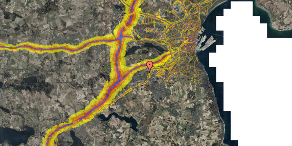 Trafikstøjkort på Skovhøj 114, 1. tv, 8361 Hasselager