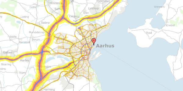 Trafikstøjkort på Skovvejen 46H, 5. 125, 8000 Aarhus C