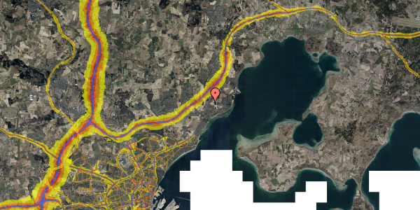 Trafikstøjkort på Skæring Parkvej 31, 8250 Egå