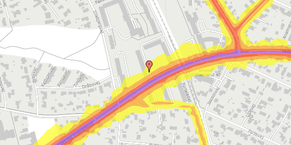 Trafikstøjkort på Sletterhagevej 7, 2. tv, 8240 Risskov