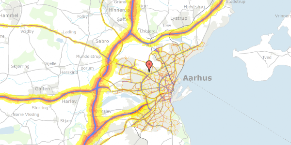 Trafikstøjkort på Sommervej 7, 8210 Aarhus V