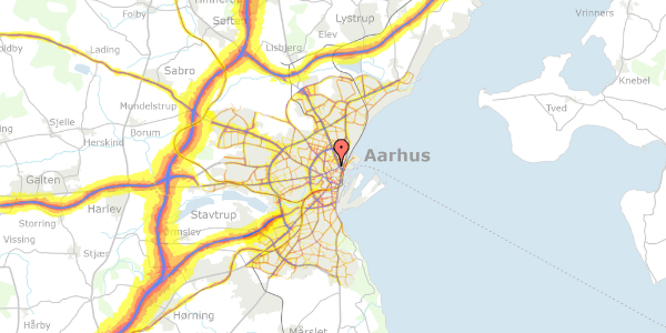 Trafikstøjkort på Sølystgade 41, 1. , 8000 Aarhus C