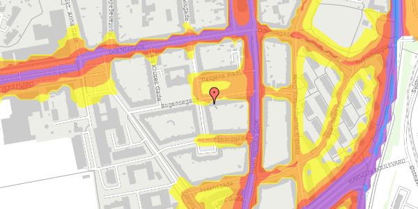 Trafikstøjkort på Tietgens Plads 11, st. th, 8000 Aarhus C