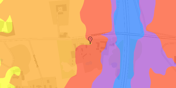Trafikstøjkort på Torshøjvej 69, 8362 Hørning
