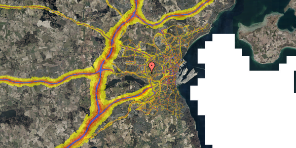 Trafikstøjkort på Tousvej 26A, 1. th, 8230 Åbyhøj