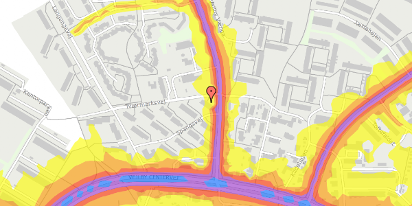 Trafikstøjkort på Tværmarksvej 79, 8240 Risskov